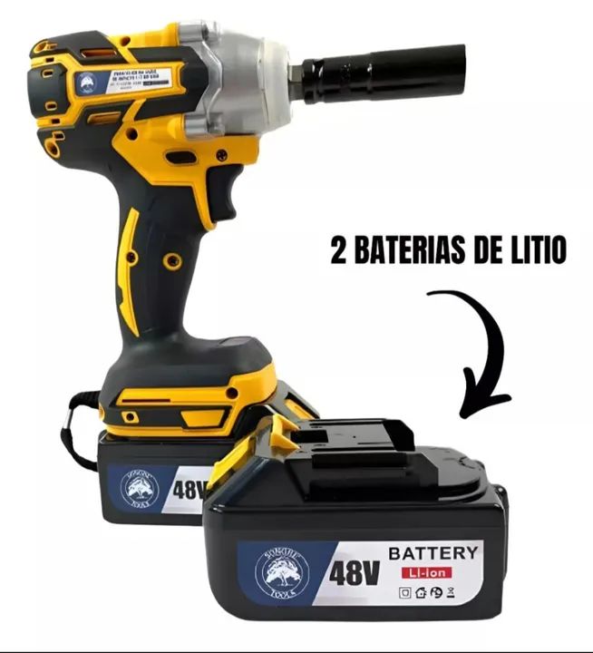 Parafusadeira de impacto 2 batérias 48V - Foto 2
