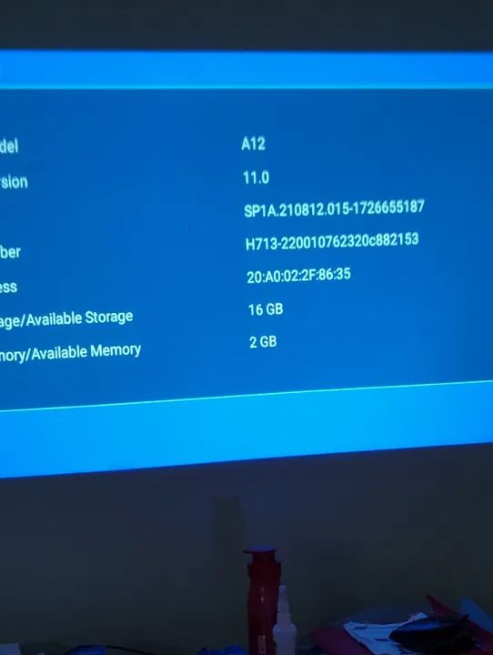 Projetor Android A12 Foco Eletronico Tv Hd Superior ao P30 Hy300 Hy320 2Gb Ram 16 Gb Rom! - Foto 6