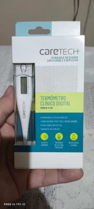 Termômetro Clínico Digital Caretech TS-101