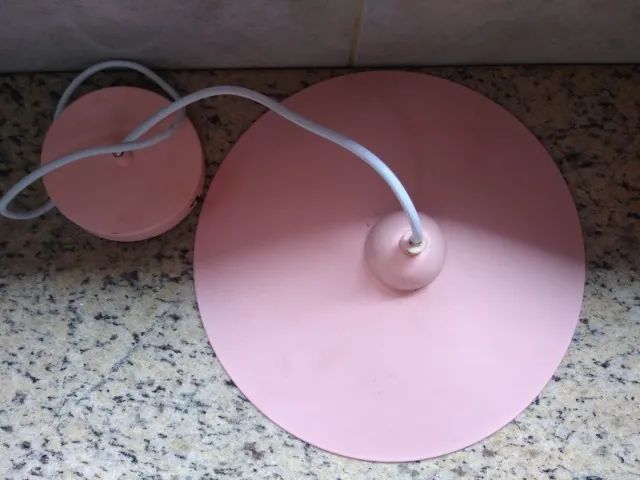 Lustre Pendente Rosa Quarto Sala - Foto 4