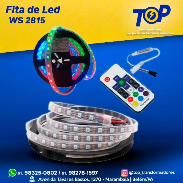Fita led V.U WS-2815 com efeito rítmico