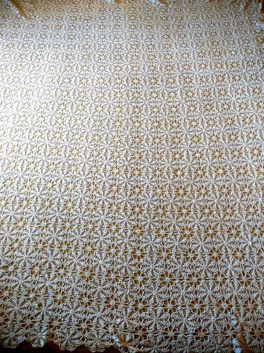 Toalha de mesa de Crochê branca