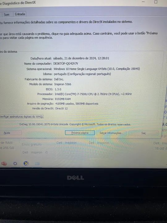 Notebook Dell Inspiron 5566 i7 - Foto 3