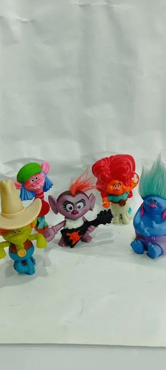 Bonecos Trolls Coleção MC Donald's Usado 