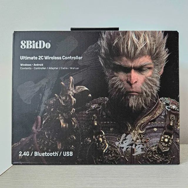 [Novo] Controle Gamer 8BitDo Ultimate 2C Black Myth Wukong, BT/Wifi, Hall Effect, Preto - Foto 5