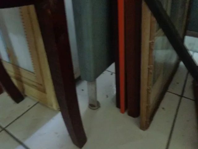 escrivaninha antiga de ferro e aluminio retro vintage grande - Foto 6