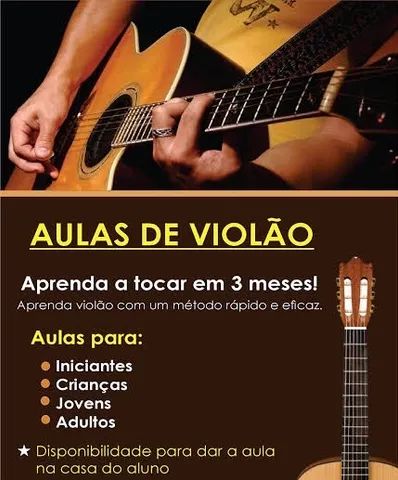 Tenha aulas de Violão na sua casa!!!
