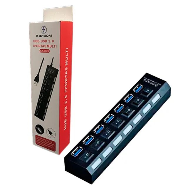Hub Usb 7 Portas Ka-h7u Kapbom - Foto 3