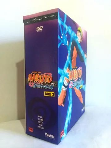 Dvd Naruto Shippuden box 3 - 1º Temporada, Original PlayArte - CDs