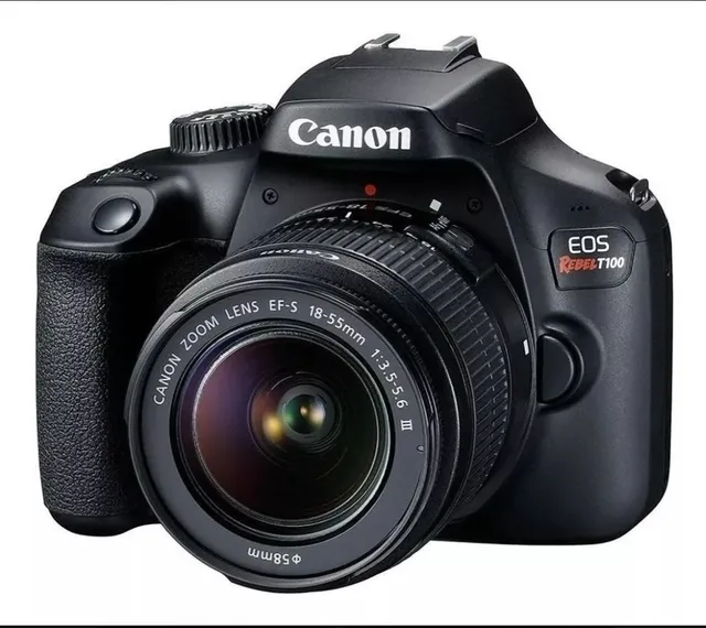 Canon EOS Rebel T100 + Lente 18-55mm