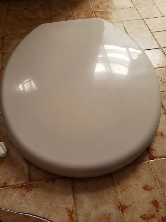 Assento sanitário almofadado + lixeira