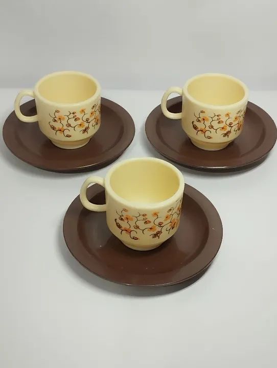 Xícaras de Café de Plástico Antigo Kaplast  - Foto 2