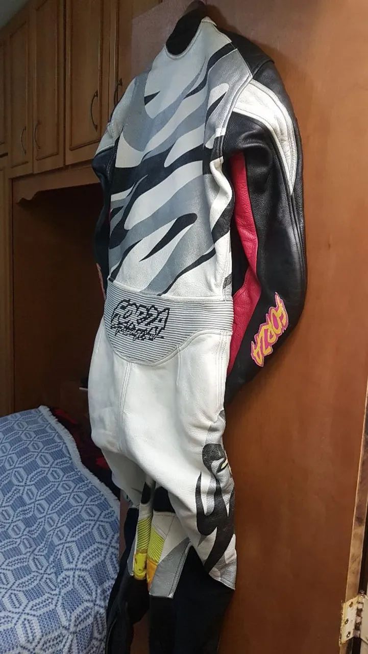 Macacão de Couro Forza para Motociclista - Foto 4