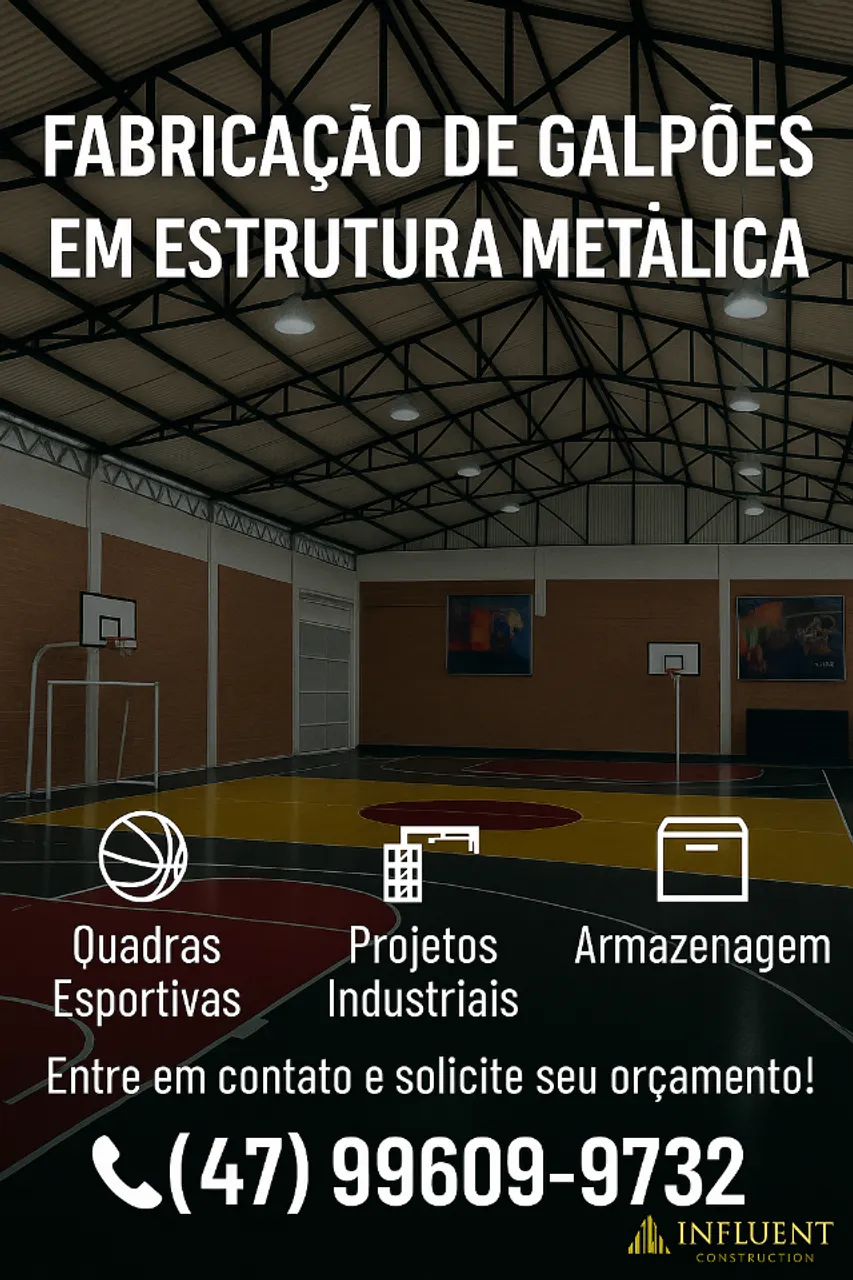 GALPÕES METÁLICOS COM MÃO DE OBRA ESPECIALIZADA EM ESTRUTURAS METÁLICAS