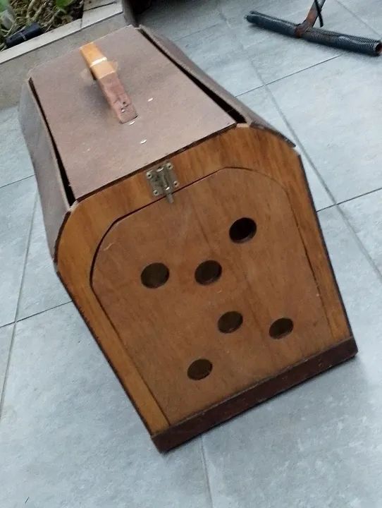 Caixa de Madeira para Transporte de gato 