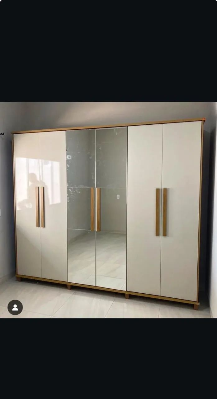 Guarda Roupa Casal 6 Portas 