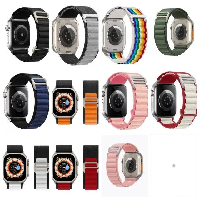 Pulseira Nylon Loop Alpina compatível aplle watch ultra 49/45/44/42mm várias cores. - Foto 3