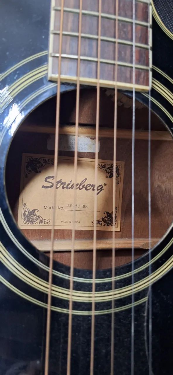 Violão Acústico Stringberg AF 5C-BK