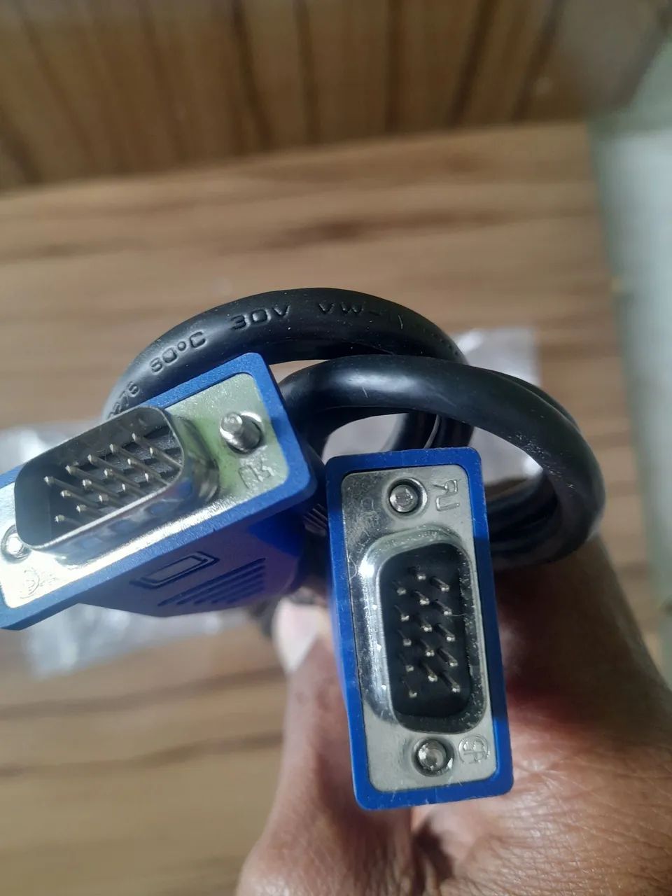 Cabo VGA Macho para Macho - 1.5m - Foto 2