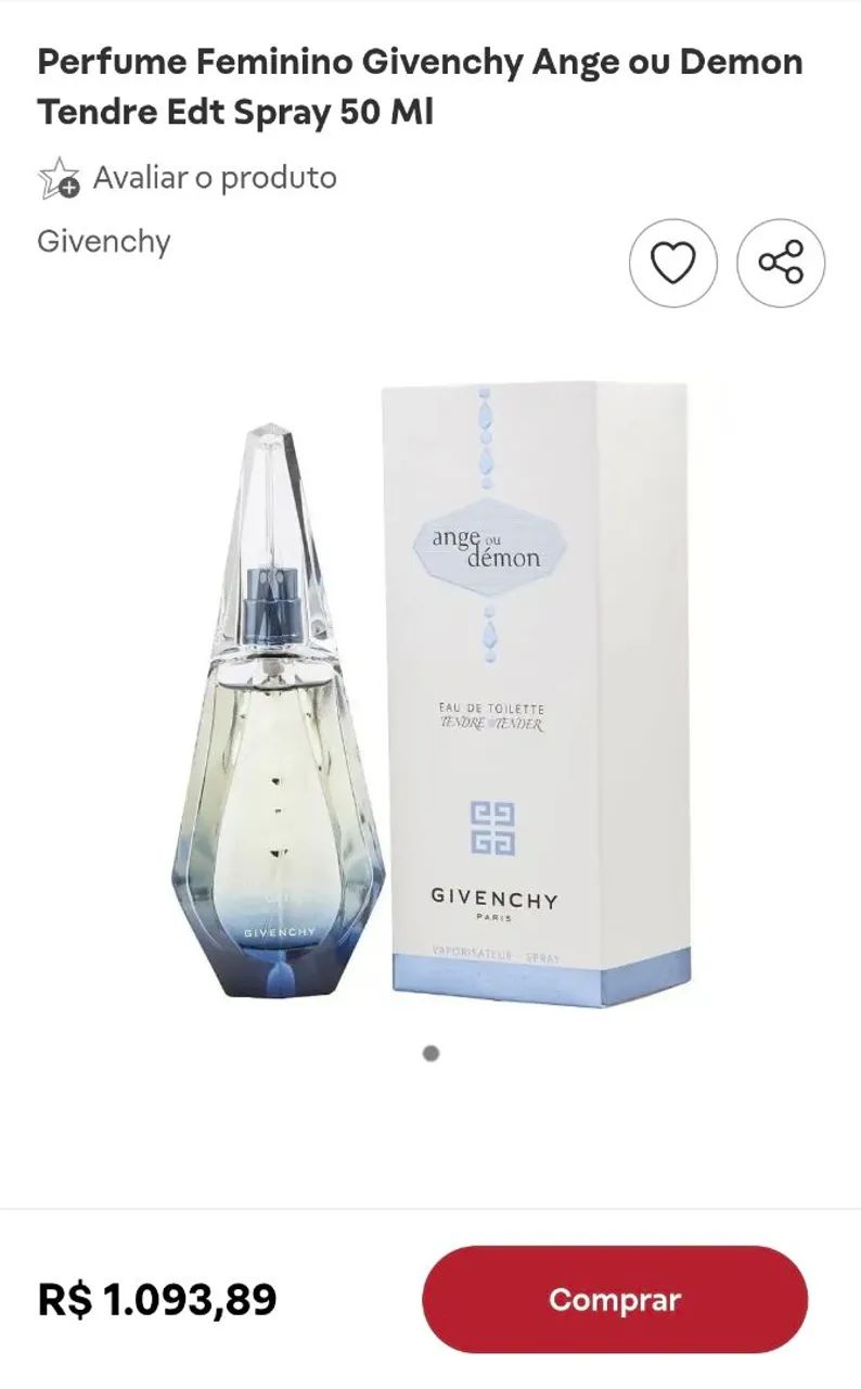 Perfume Francês Givenchy Ange ou Démon Tendre Eau de Toilette.  - Foto 5