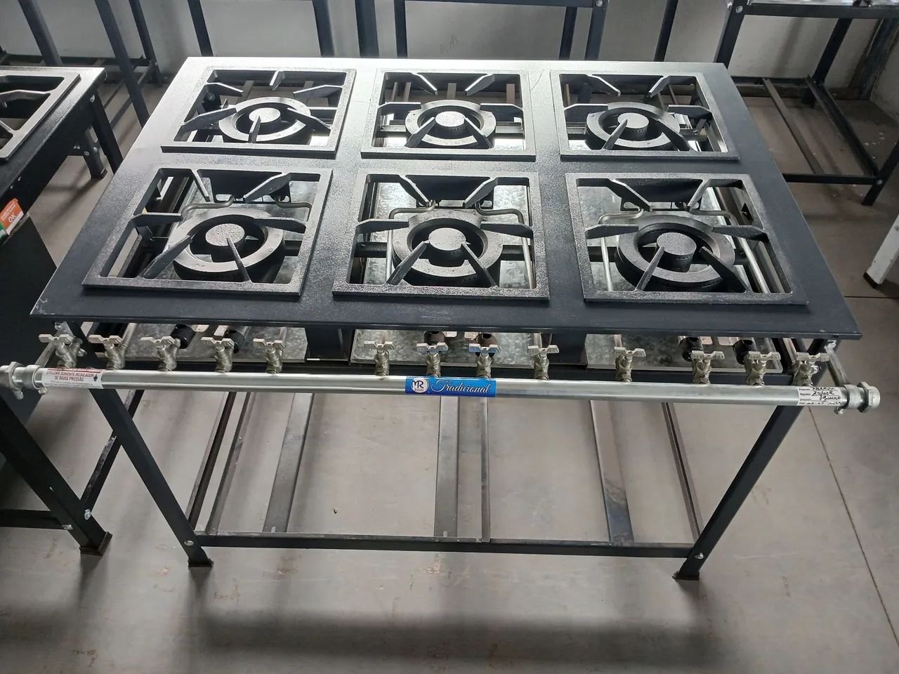 Fogão Industrial 6 Bocas Duplas Mr Fogões 