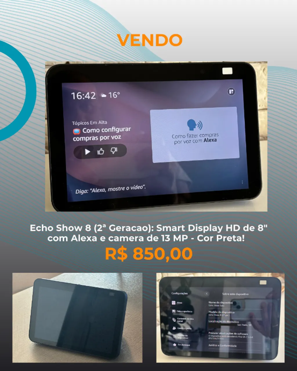 Alexa Echo Show 8 - 2ª Geracao