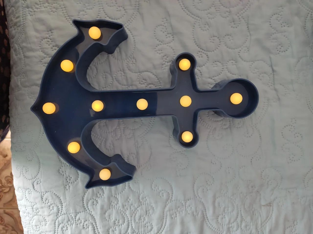 Enfeites luminárias em led formato de âncora  - Foto 3