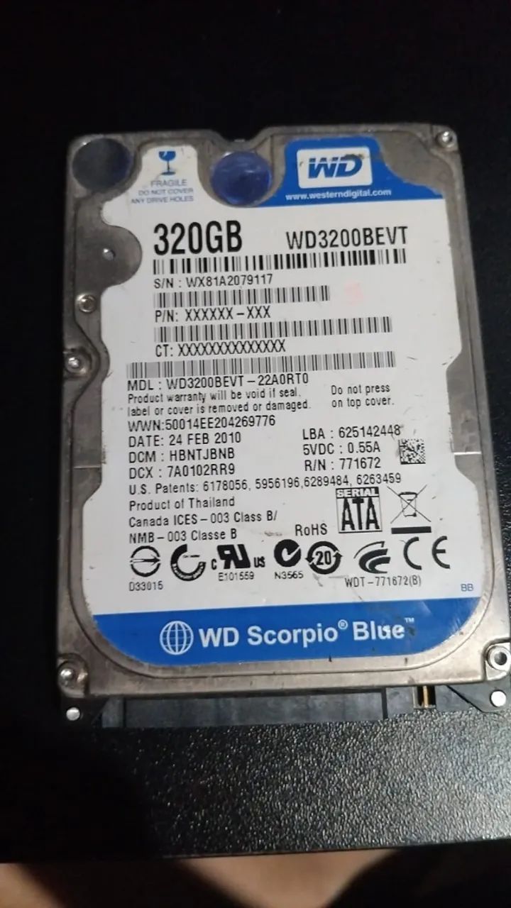 HD WD Blue 320gb