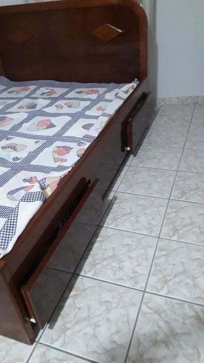 Cama casal  madeira maciça  - Foto 3