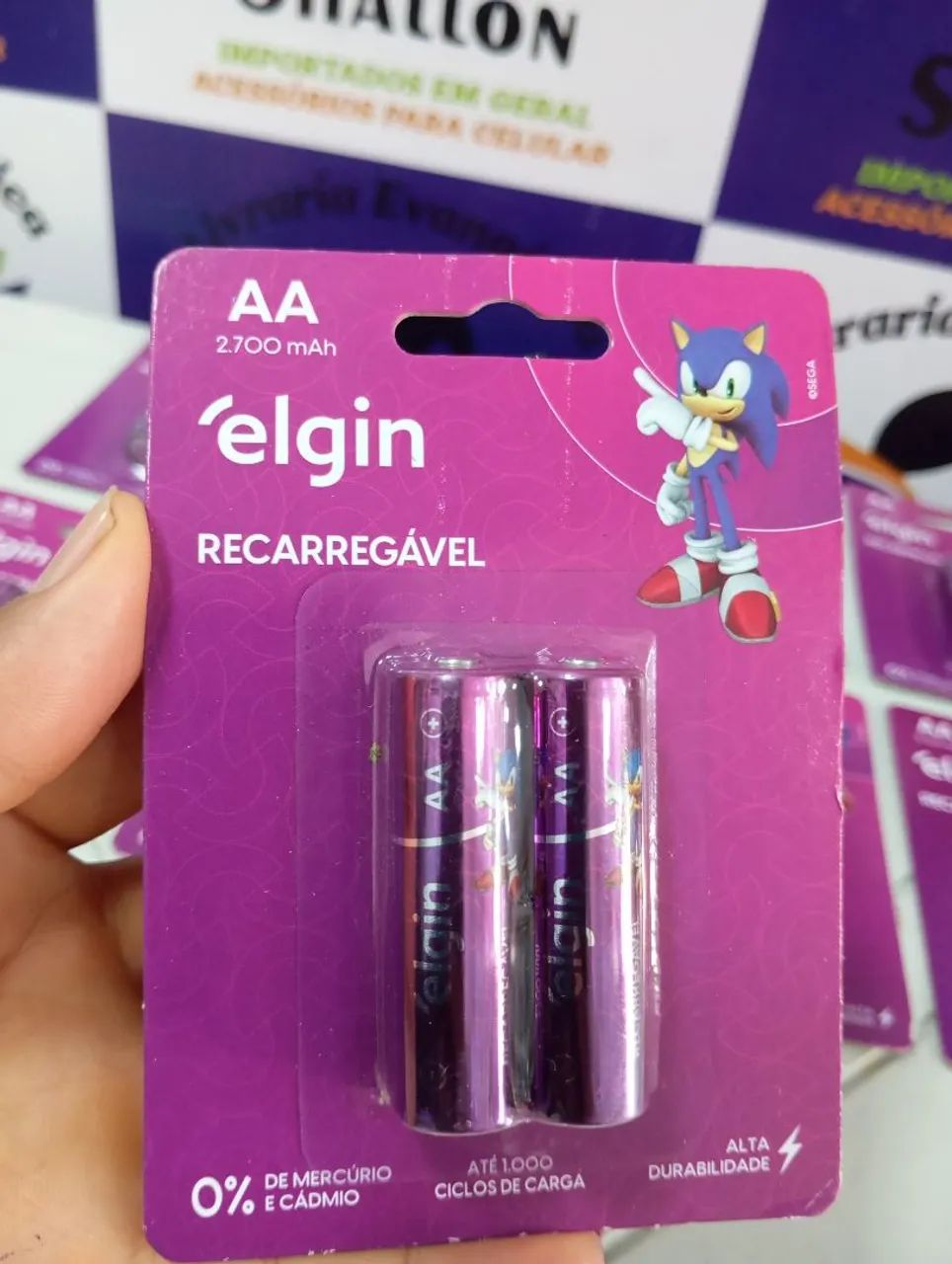 Pilhas Recarregável AA Elgin Original 