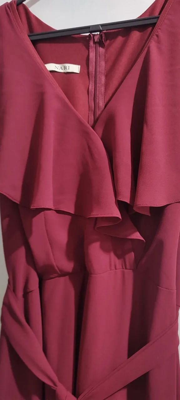 Vestido Longo Versala (bordô) - Foto 4