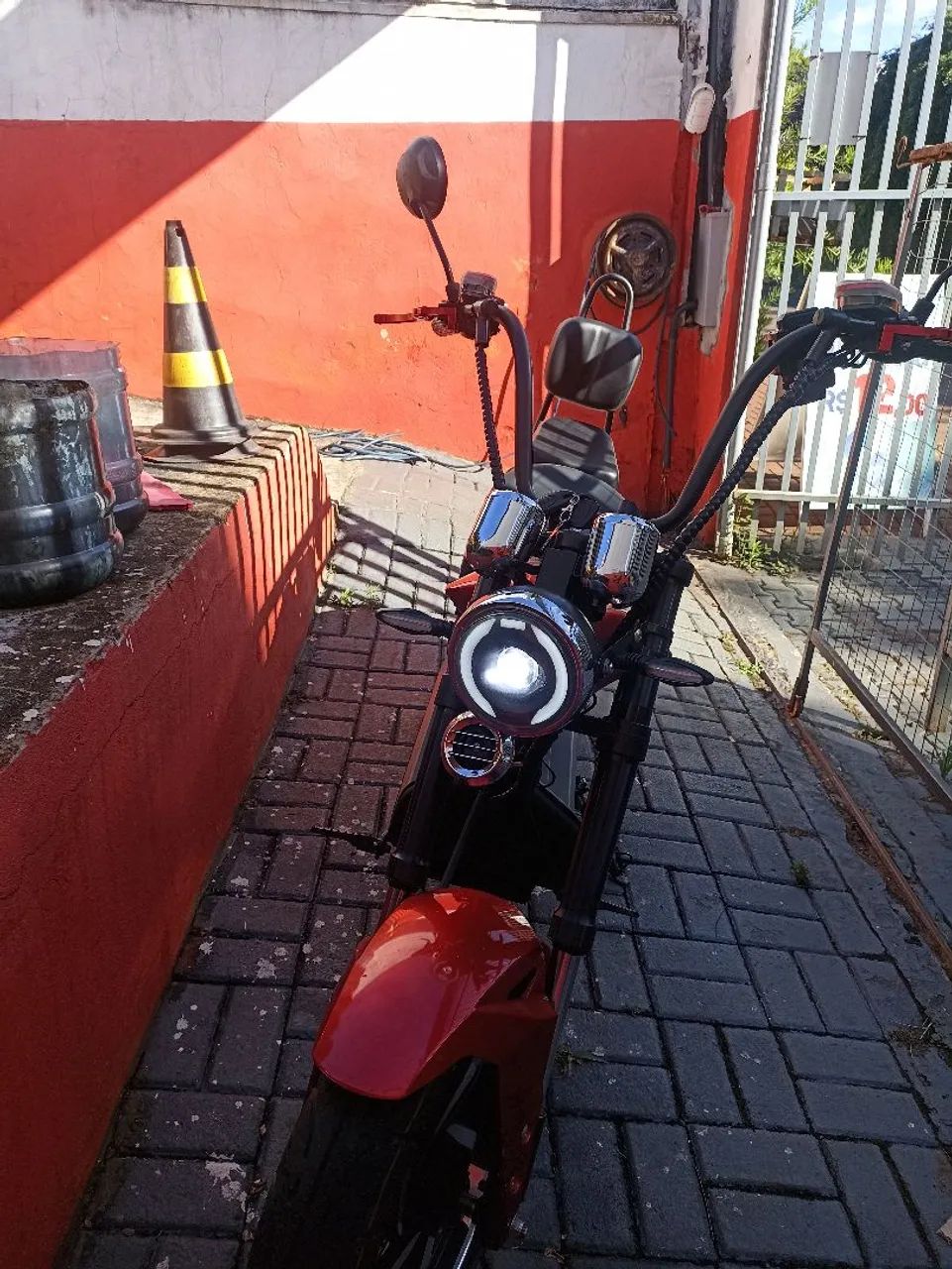Moto Elétrica Vermelha - Foto 2