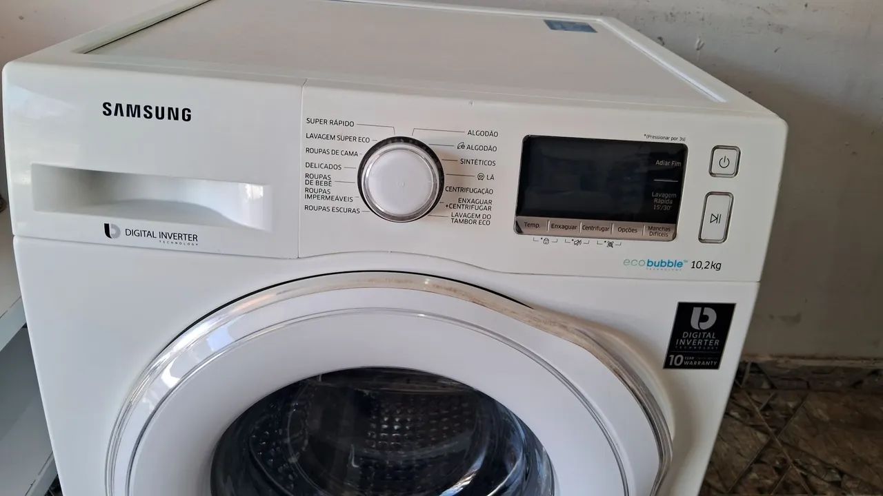 Vendo máquina de lavar samsung 10kg 220v muito concervada  - Foto 4
