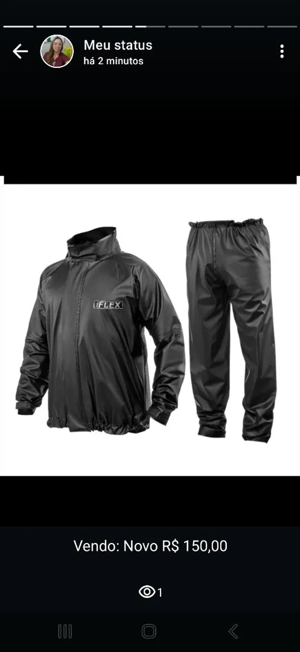 Conjunto de chuva motoqueiro