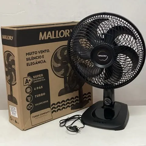 Ventilador turbo silencioso, novo na caixa 3 velocidades - Entrega gratis
