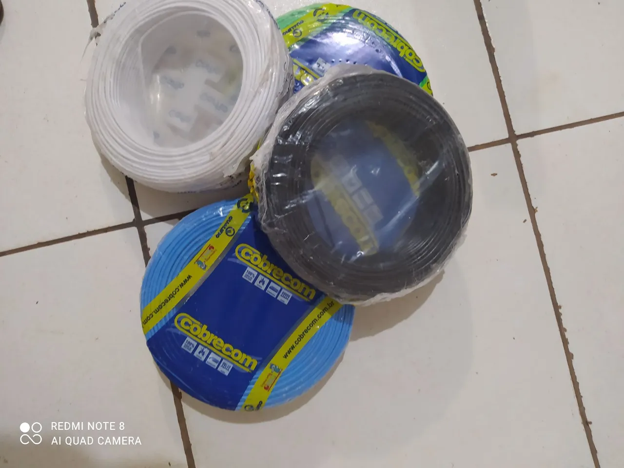 Rolo de fio 100 metros 2,5mm novo lacrado cobrecom