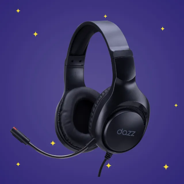 Headset Gamer Dazz HR 5944, P2 e P3, Preto