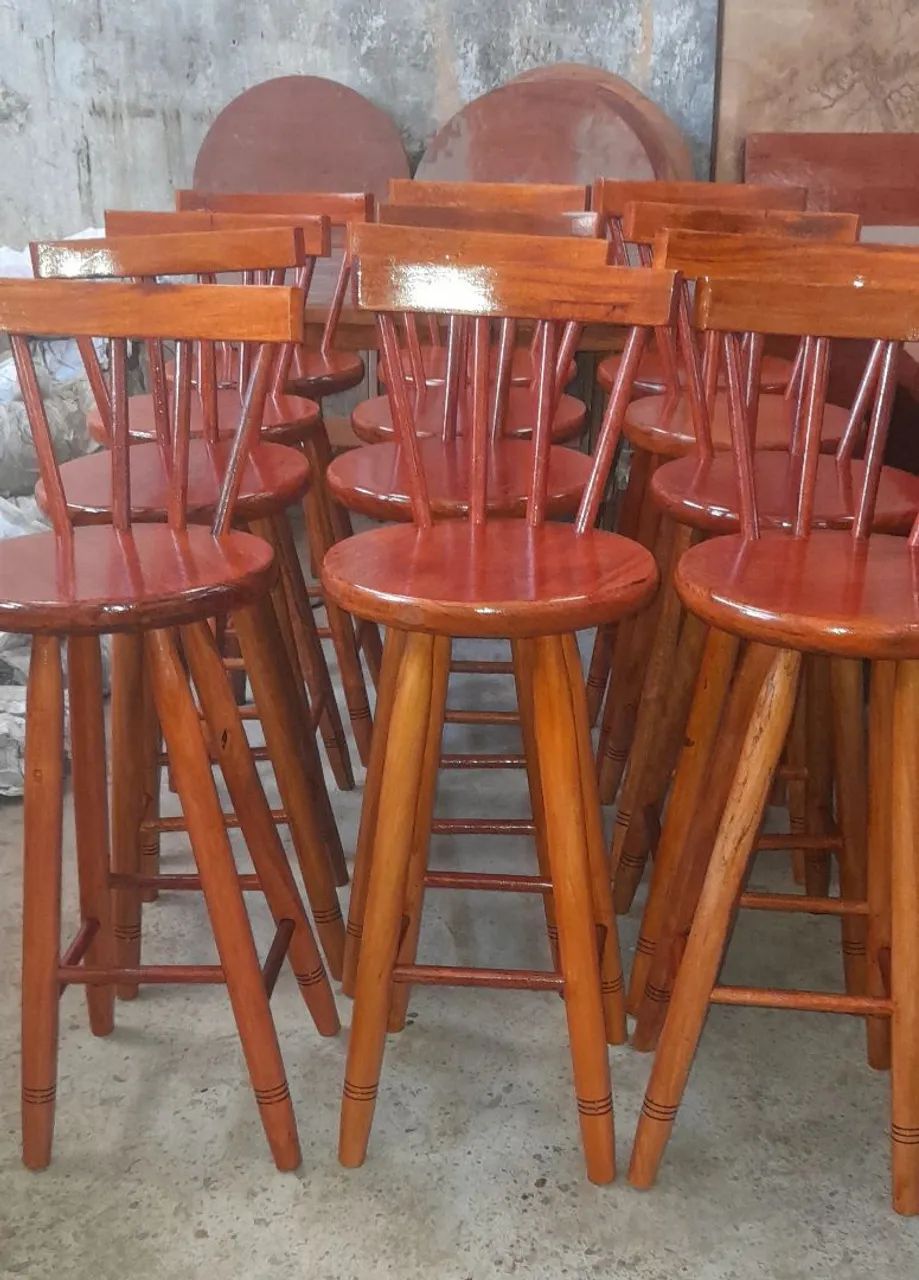 Solid wood stools64386068683267120