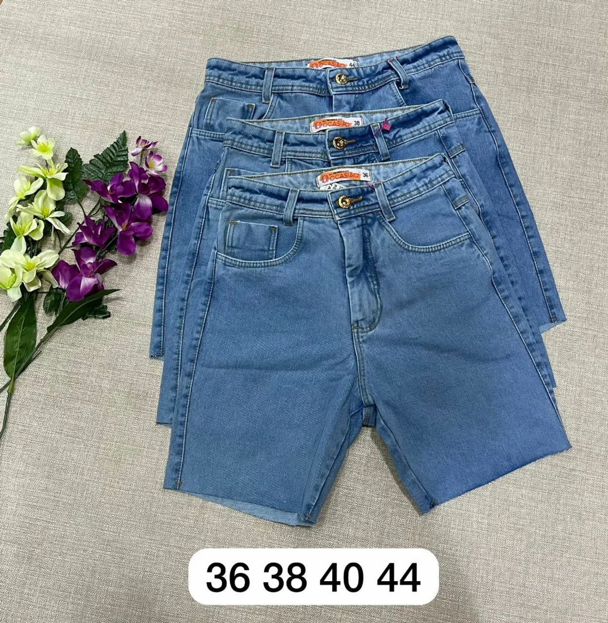 Shorts pedal jeans novo com etiqueta