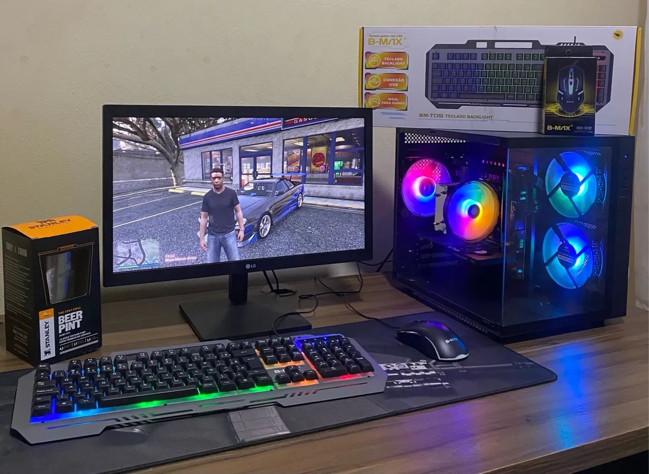 Pc gamer Xeon E5 2640 v3 16gb ram K2200 4gb Ssd 128gb Hd 500gb periféricos + Brinde 