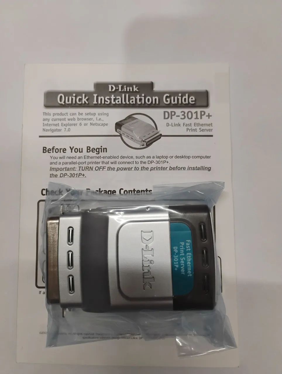 Print server fast Ethernet D-link Dp-301p+ - Foto 4