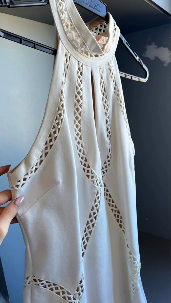 Vestido branco de bandagem - Foto 3