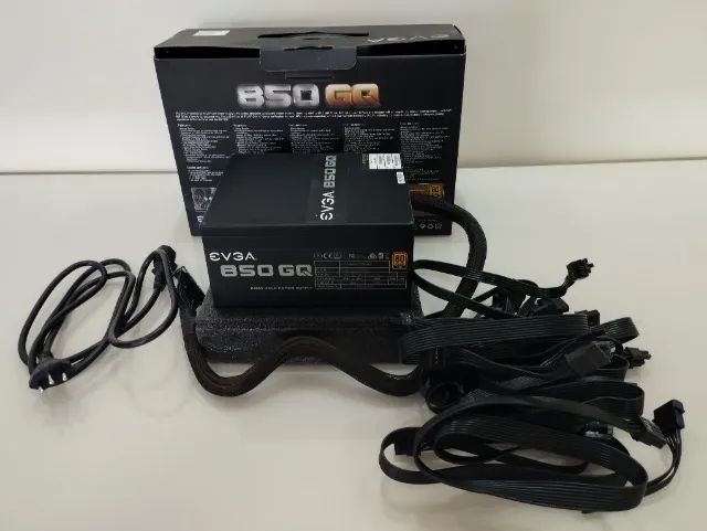 Fonte EVGA 850 Watts Gold 80 Plus seminova na caixa original  - Foto 3