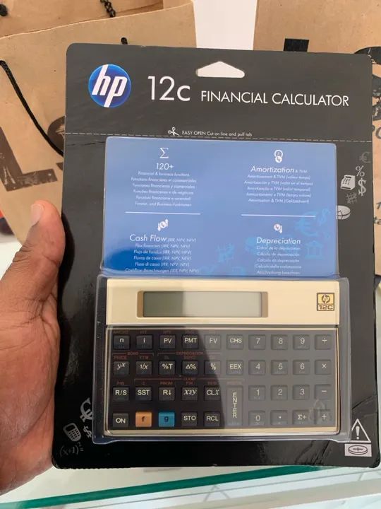 Calculadora Financeira Hp 12c Engenharia Contas 130 Funções Cor Dourado - Foto 2