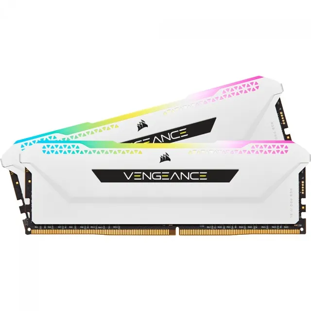 Memória DDR4 Corsair Vengeance RGB PRO SL, 16GB, 3200MHz, White