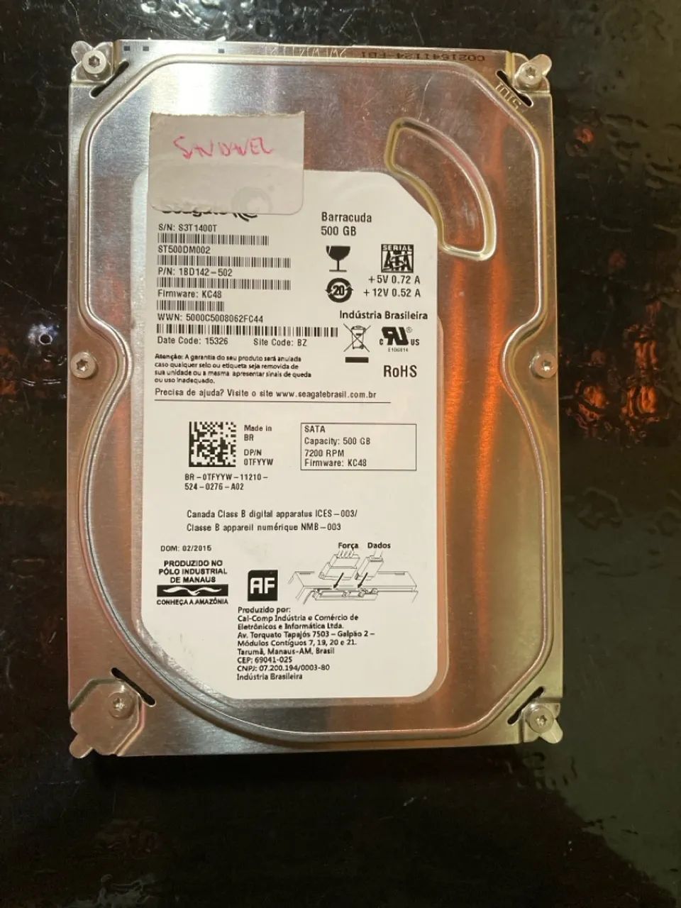HD Seagate Barracuda 500GB SATA