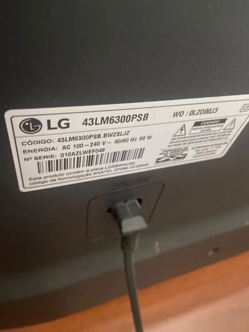 TV LG Smart 43 polegadas - Som funcionando, imagem com defeito - Foto 2