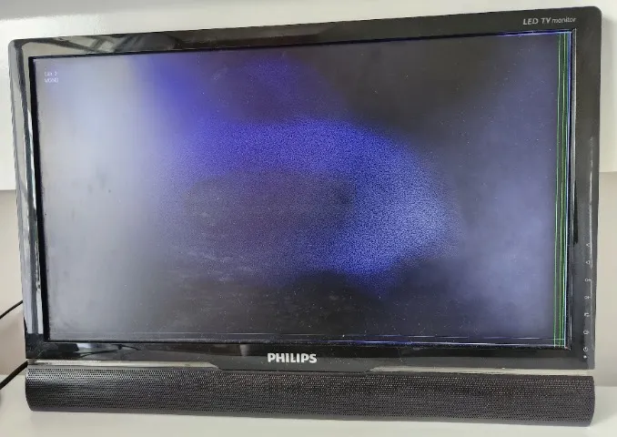 TV com display queimado