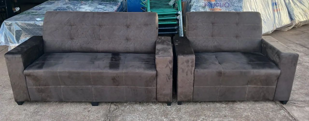 Conjunto Sofá 2 e 3 lugares - Novo - Foto 5