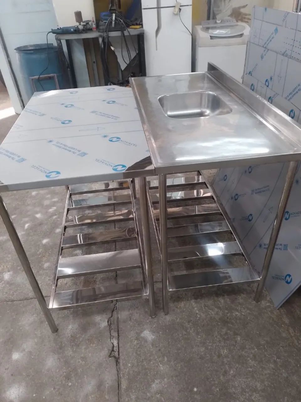 Kit pia + bancada toda sem inox  - Foto 2